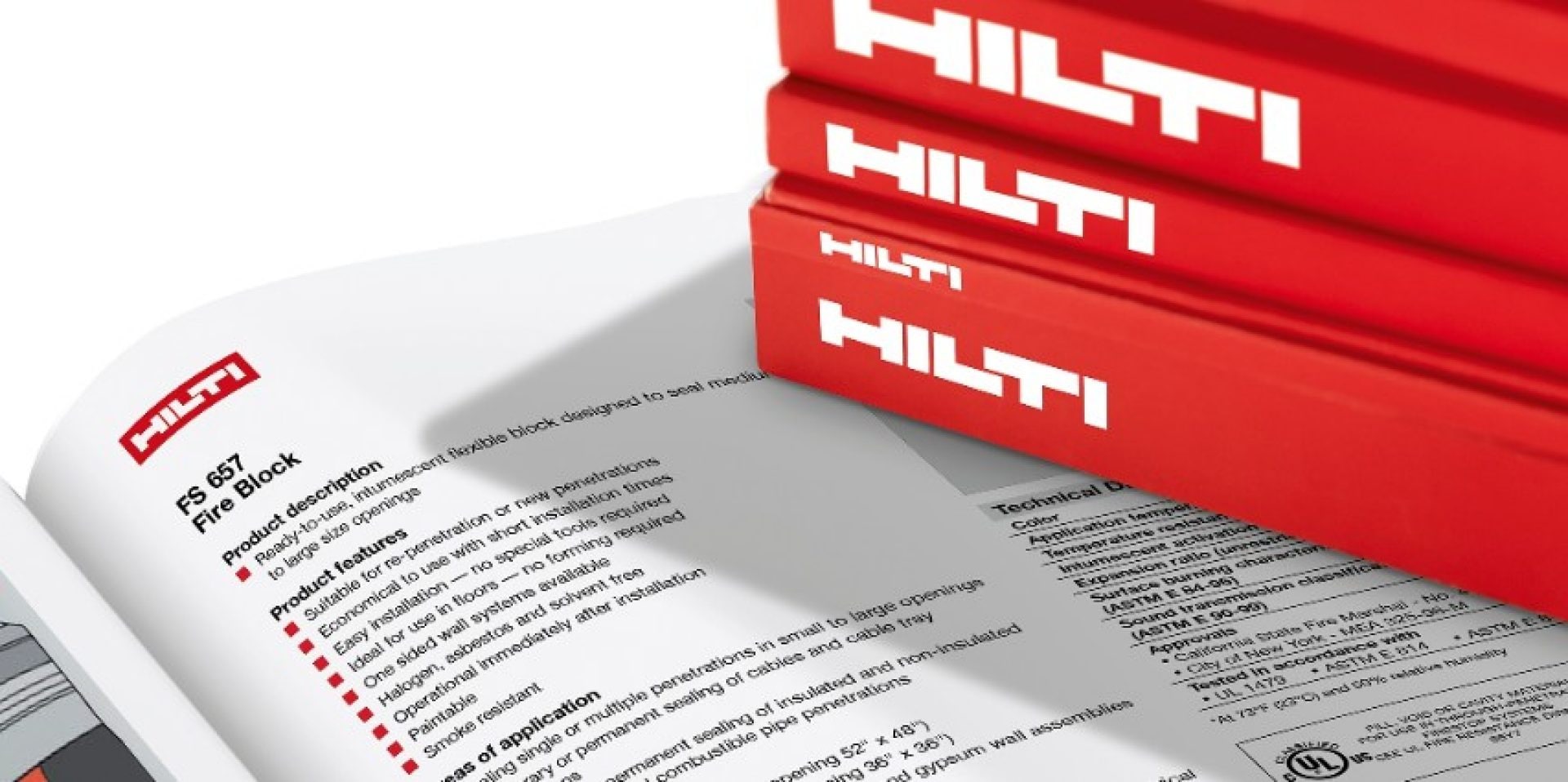 Hilti firestop technical literature