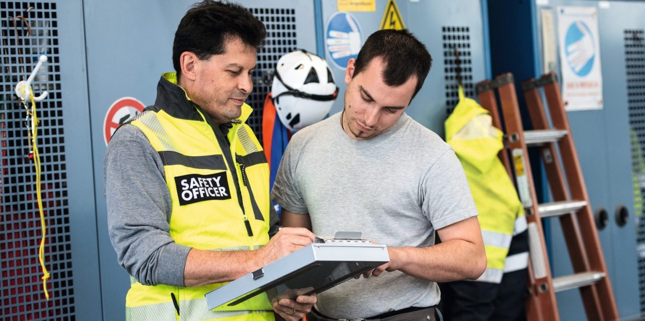 training, supervisor, safety officer, certificates, health, safety, ladder, helmet,