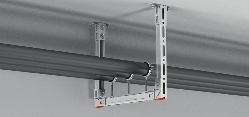 MQN-C Galvanized channel connector for joining any elements with a butterfly opening Applications 1