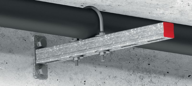 MP-UB U-Bolt (metric) Galvanized U-bolt for universal piping applications Applications 1