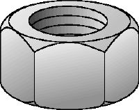 Galvanized grade 8 hexagon nut DIN 934 Galvanized grade 8 hexagon nut corresponding to DIN 934