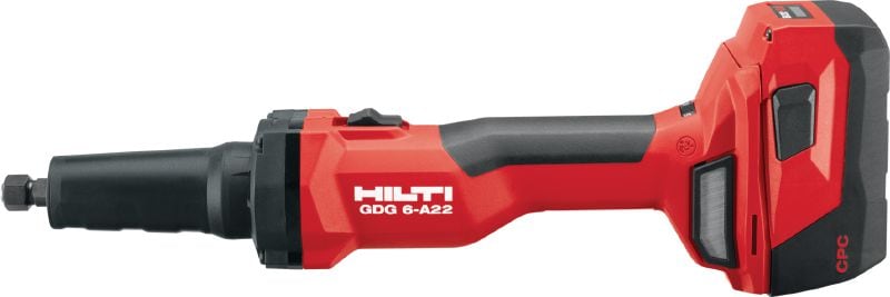 Image 1 of 7: GDG 6-A22 Cordless die grinder Variable-speed cordless die grinder with high-performance brushless motor for metal fabrication and architectural metalwork
