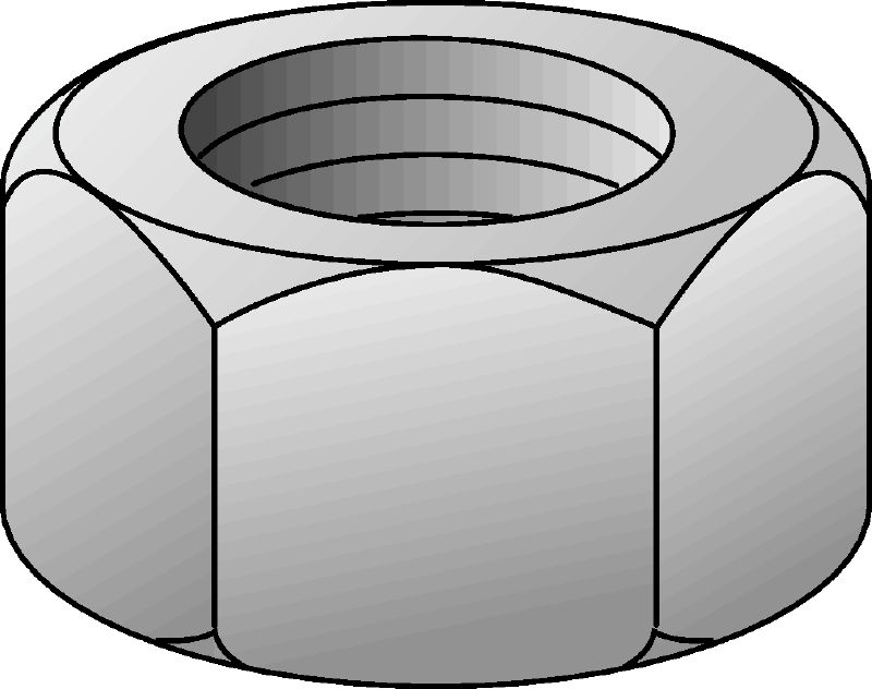 Flat washer DIN 9021 M12 zinced Galvanized grade 8 hexagon nut corresponding to DIN 934