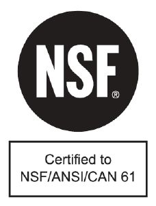 Products in this group are certified by the National Sanitation Foundation to be used in food, water and consumer products production and handling. Version 2024-06-03