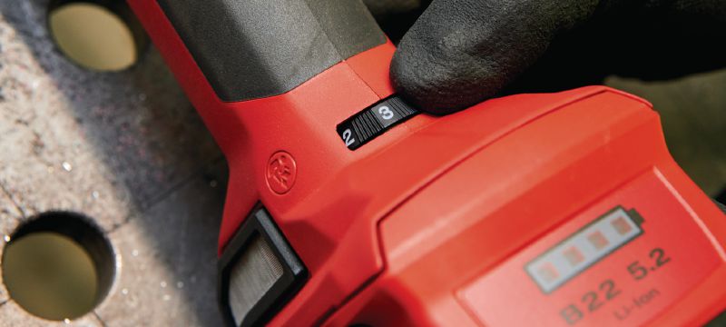 Image 6 of 7: GDG 6-A22 Cordless die grinder Variable-speed cordless die grinder with high-performance brushless motor for metal fabrication and architectural metalwork Applications 1