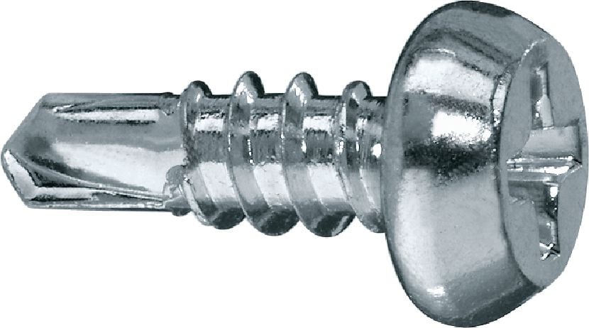 S-DD 02 Z Self-drilling framing screws Interior metal framing screw with pan head (zinc-plated) for fastening stud to track
