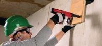 X-U P8 Steel/concrete nails High-performance single nail for fastening to concrete and steel using powder-actuated tools Applications 1