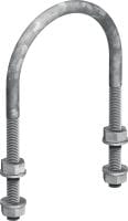 MP-UB U-Bolt (metric) Galvanized U-bolt for universal piping applications
