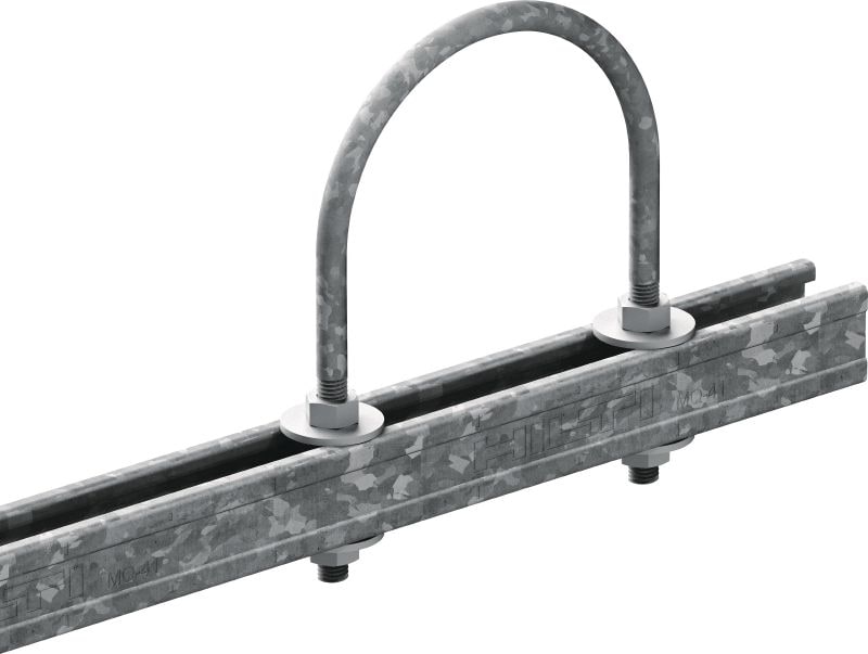 MP-UB U-Bolt (metric) Galvanized U-bolt for universal piping applications