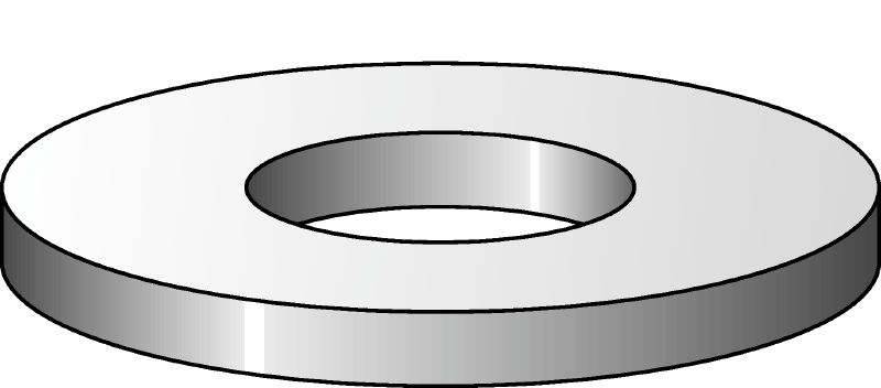 Flat washers Hot-dip galvanized (HDG) flat washer corresponding to DIN 125 used in various applications