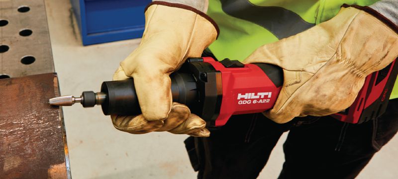 Image 3 of 7: GDG 6-A22 Cordless die grinder Variable-speed cordless die grinder with high-performance brushless motor for metal fabrication and architectural metalwork Applications 1