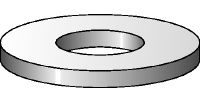 Flat washers Hot-dip galvanized (HDG) flat washer corresponding to DIN 125 used in various applications