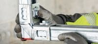 MQN-C Galvanized channel connector for joining any elements with a butterfly opening Applications 5