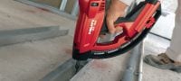 X-GN MX Concrete nails (collated) Collated nails for fastening to concrete and other base materials using the GX 120 gas nailer Applications 1