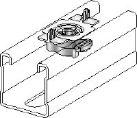 MQM-HDG plus Hot-dip galvanized (HDG plus) wing nut for connecting modular support system components