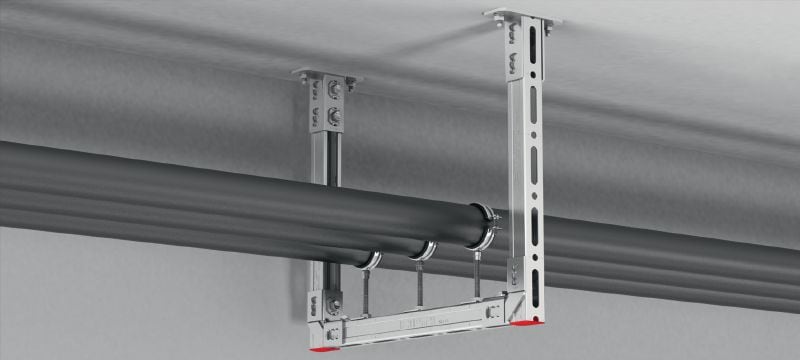 MQN-C Galvanized channel connector for joining any elements with a butterfly opening Applications 1