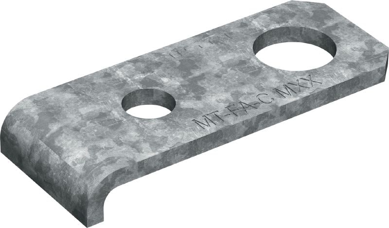 Image 1 of 1: MT-FA-C OC Strut fixation angle Fixation angle for attaching media to strut channels, for outdoor use with low pollution