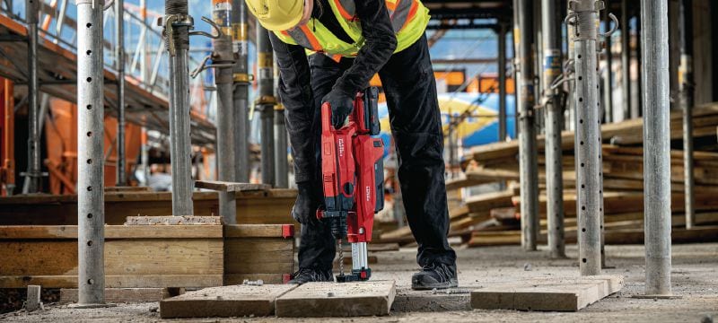 TE DRS-5 Dust removal system On-board vacuum system for convenient dust collection when drilling or chiseling with the TE 5-22 cordless rotary hammer Applications 1