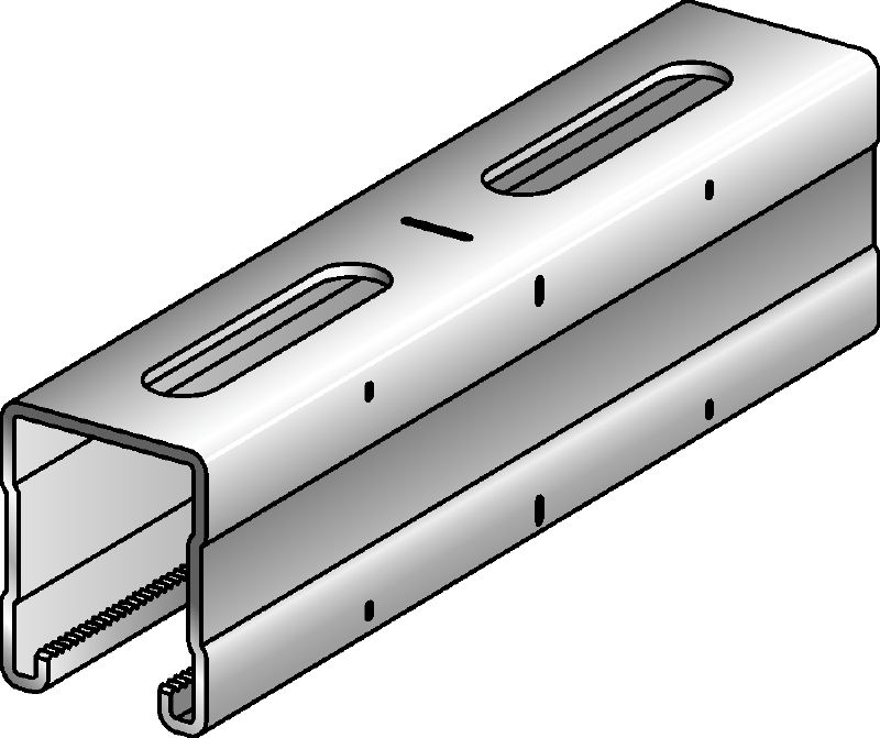 MQ-52 C-Channel profile Galvanized C-Channel profile for medium-duty applications