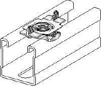 MQM-F Wing nut Hot-dip galvanized (HDG) wing nut for connecting modular support system components Applications 1